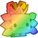 Rainbow Blooming Axolotl