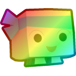 Rainbow Blue BIG Maskot