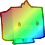 Rainbow Blue Marshmallow Chick