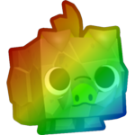 Rainbow Boulder Boar