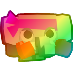 Rainbow Boxing Elephant