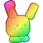 Rainbow Bubble Bunny