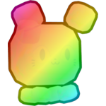 Rainbow Bubble Cat