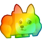 Rainbow Buff Doge