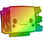 Rainbow Camo Axolotl