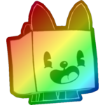 Rainbow Cartoon Corgi