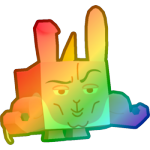 Rainbow Chad Bunny