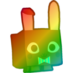 Rainbow Chocolate Bunny