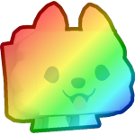 Rainbow Cloud Dog