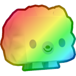 Rainbow Cloud Hedgehog