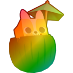 Rainbow Coconut Corgi