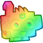 Rainbow Color Ruins Monkey
