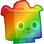 Rainbow Cowboy Dog