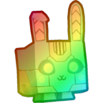 Rainbow Cyber Bunny