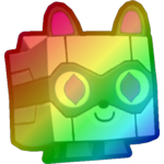 Rainbow Cyber Raccoon
