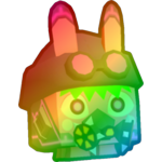 Rainbow Cyberpunk Bunny