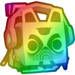 Rainbow Cyberpunk Lemur
