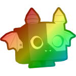 Rainbow Cyborg Bat