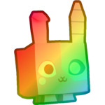 Rainbow Cyborg Bunny