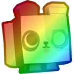Rainbow Cyborg Panda