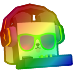 Rainbow DJ Panda