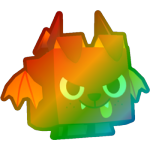 Rainbow Demon Dog