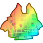 Rainbow Disco Ball Dragon