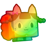 Rainbow Doll Cat