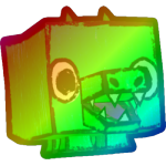 Rainbow Doodle Crocodile