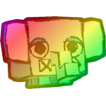 Rainbow Doodle Elephant