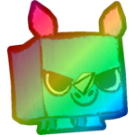 Rainbow Doodle Rhino