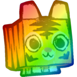 Rainbow Doodle Tiger