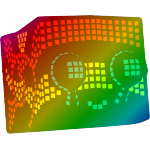 Rainbow Dot Matrix Snail