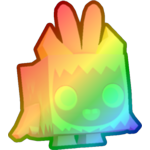Rainbow Easter Yeti