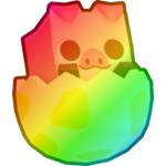Rainbow Egg Piggy