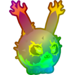 Rainbow Electric Bunny Ball