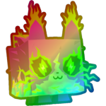 Rainbow Electric Cat