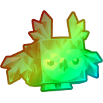 Rainbow Emerald Owl