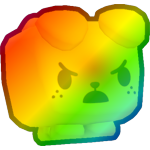 Rainbow Emoji Dog