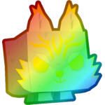 Rainbow Encrusted Wolf