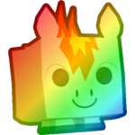 Rainbow Fire Horse
