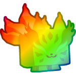 Rainbow Fire Kitsune