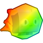 Rainbow Fireball Cat