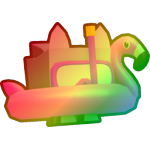 Rainbow Flamingo Cat