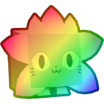 Rainbow Flower Cat