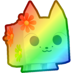 Rainbow Flowers Fox
