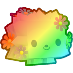 Rainbow Flowers Hedgehog