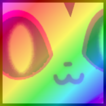 Rainbow Gargantuan Aura Cat