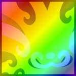Rainbow Gargantuan Hypnotic Kitsune