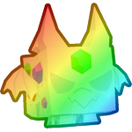 Rainbow Gemstone Gargoyle Dragon